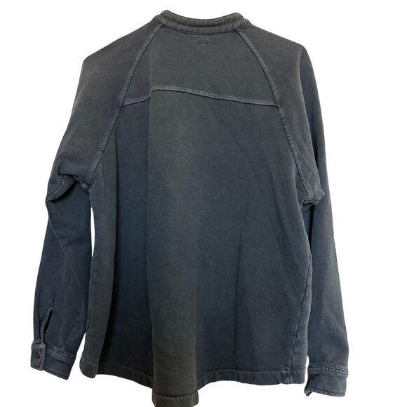 We The Free by Free People Thermal Button Front Tunic Top Washed Grey XS - Picture 2 of 8